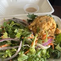 Chopped salad with chickpea “tuna” salad   at LUHV Vegan Deli in Philadelphia