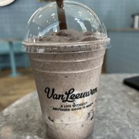 Cookies and cream and caramel vegan shake  at LUHV Vegan Deli in Philadelphia