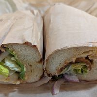 Italian hoagie at LUHV Vegan Deli in Philadelphia