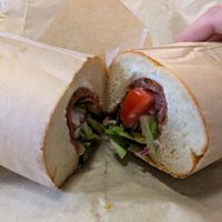 Italian hoagie at LUHV Vegan Deli in Philadelphia