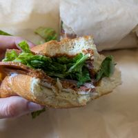 Italian hoagie at LUHV Vegan Deli in Philadelphia