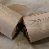 Italian hoagie at LUHV Vegan Deli in Philadelphia