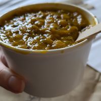 Energy soup at LUHV Vegan Deli in Philadelphia