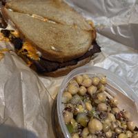 Rueben & chickpea saladd  at LUHV Vegan Deli in Philadelphia