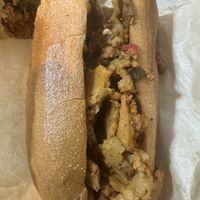 Philly cheesesteak  at LUHV Vegan Deli in Philadelphia