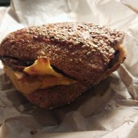 bacon, egg & cheez at LUHV Vegan Deli in Philadelphia