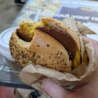 another breakfast sandwich at LUHV Vegan Deli in Philadelphia