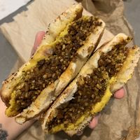 Sausage, Egg & Cheese Sandwich at LUHV Vegan Deli in Philadelphia