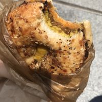 Sausage egg and cheese sandwich  at LUHV Vegan Deli in Philadelphia