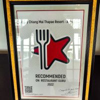 Awards at Moreganic Restaurant at Away Chiang Mai Thapae Vegan Retreat in Chiang Mai
