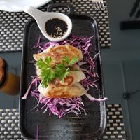 Gyoza at Moreganic Restaurant at Away Chiang Mai Thapae Vegan Retreat in Chiang Mai
