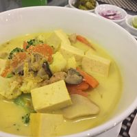 Vegan Gourmet in CM! Khoa Soi at Moreganic Restaurant at Away Chiang Mai Thapae Vegan Retreat in Chiang Mai