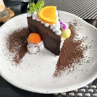 Mocha Chocolate Cake at Moreganic Restaurant at Away Chiang Mai Thapae Vegan Retreat in Chiang Mai