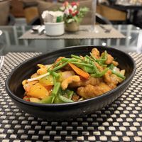 chicken cashew  at Moreganic Restaurant at Away Chiang Mai Thapae Vegan Retreat in Chiang Mai