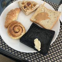 Bread-section breakfast buffet  at Moreganic Restaurant at Away Chiang Mai Thapae Vegan Retreat in Chiang Mai