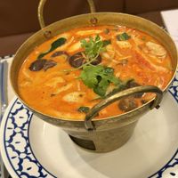 Tom yum shrimp & mushroom combo   at Moreganic Restaurant at Away Chiang Mai Thapae Vegan Retreat in Chiang Mai