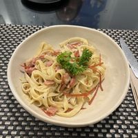 Carbonara   at Moreganic Restaurant at Away Chiang Mai Thapae Vegan Retreat in Chiang Mai