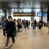 Right near exit into park. See daylight in pic.  at T's Tantan - Ecute Ueno in Tokyo