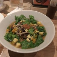 Seasonal ramen with mushrooms at T's Tantan - Ecute Ueno in Tokyo