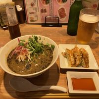 Black sesame ramen 🍜   at T's Tantan - Ecute Ueno in Tokyo