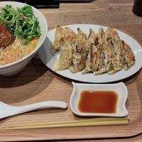 T's Set 1: golden sesame tantan & vegetable gyoza at T's Tantan - Ecute Ueno in Tokyo