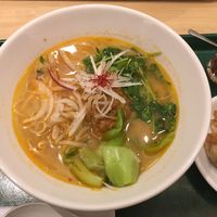 White sesame ramen at T's Tantan - JR Ueno in Tokyo