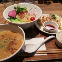 Tsukemen and Dumplings at T's Tantan - JR Ueno in Tokyo