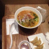 Golden sesame ramen  at T's Tantan - Ecute Ueno in Tokyo