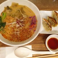 Golden sesame and dumpling set at T's Tantan - Ecute Ueno in Tokyo
