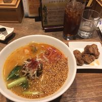 golden sesame tantan, soy meat at T's Tantan - Ecute Ueno in Tokyo