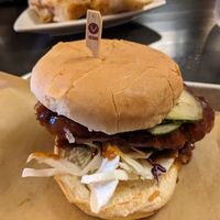 Vegas Korean BBQ chicken sandwich at Ale Mary's Beer Hall in Royal Oak