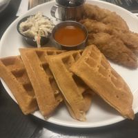 Chickn n waffles  at Ale Mary's Beer Hall in Royal Oak