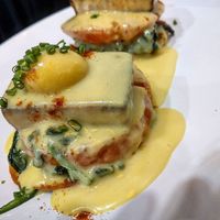 vegan benedicts at Mythology in Toronto