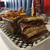 Reuben Sandwich at Mythology in Toronto