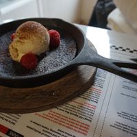 Chocolate Molten Lava Cake at Mythology in Toronto