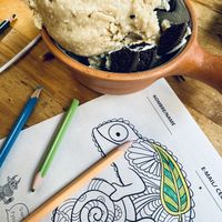 Base vegana + sabor coco + topping de Oreo  at Qucharitas in Cusco