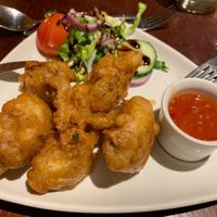 Cauliflower balls very yummy at Fullbrook's Bistro in Pontyclun