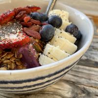 I loved the texture in this bowl.  at Beloved Natural Cafe & Organic Juicery in San Francisco