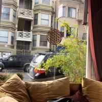 View from the inside  at Beloved Natural Cafe & Organic Juicery in San Francisco