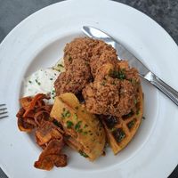 Cauliflower and waffles at City O' City in Denver