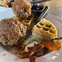 GF chicken and waffles   at City O' City in Denver