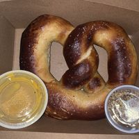Pretzel and vegan cheese  at City O' City in Denver