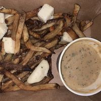 Vegan poutine with vegan mozz  at City O' City in Denver