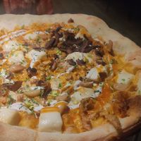 Chicken and buffalo pizza at City O' City in Denver
