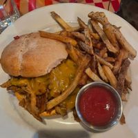 Philly churrasco cheesesteak with fries at City O' City in Denver