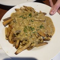 Poutine with cashew ricotta aka my favorite dish here  at City O' City in Denver