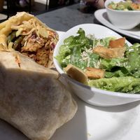 BBQ wing wrap, Caesar salad  at City O' City in Denver