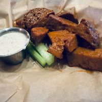 Seitan wings with buffalo sauce at City O' City in Denver