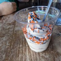 Vegan vanilla soft serve w/ sprinkles at City O' City in Denver