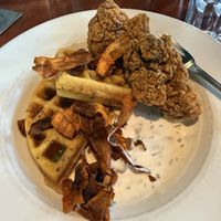 Cauliflower and waffles   at City O' City in Denver